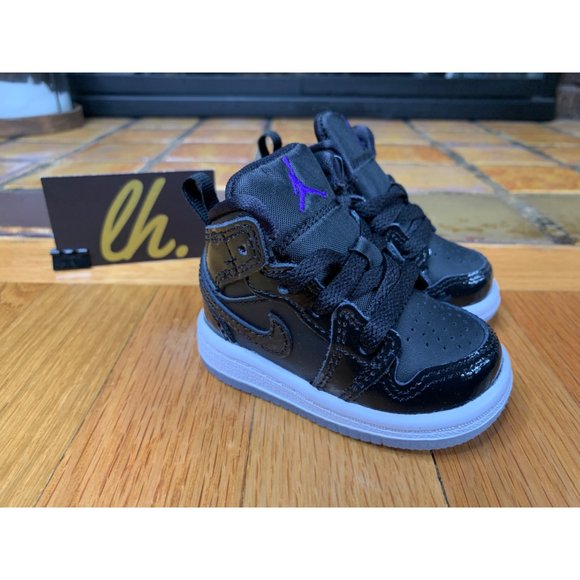 Toddler 2c Air Jordan 1 Mid “Space Jam” Athletic Basketball Shoes DV1338-004 - Picture 4 of 7